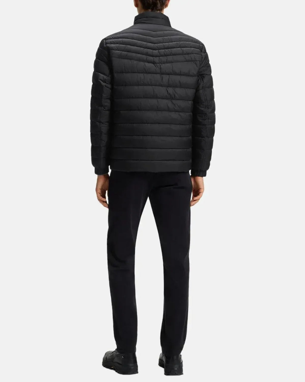 BOSS ODEN2 SLIM FIT PACKABLE PUFFER JACKET BLACK