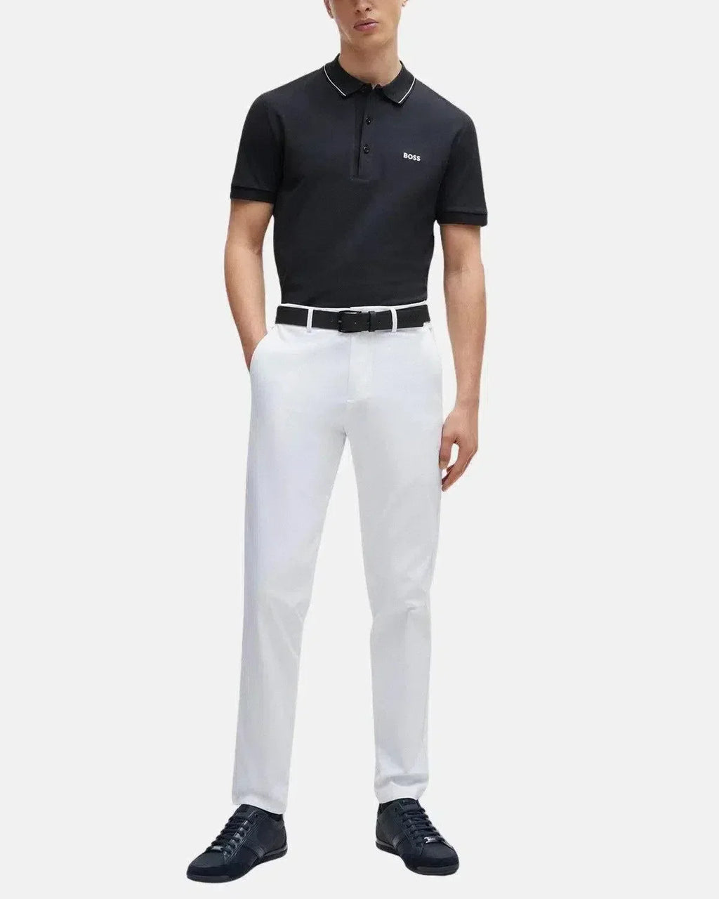 BOSS PAULE 4 SLIM FIT POLO SHIRT DARK BLUE