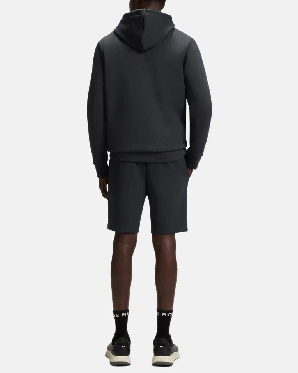 BOSS SOODY ZONE EMBOSSED LOGO HOODIE DARK BLUE
