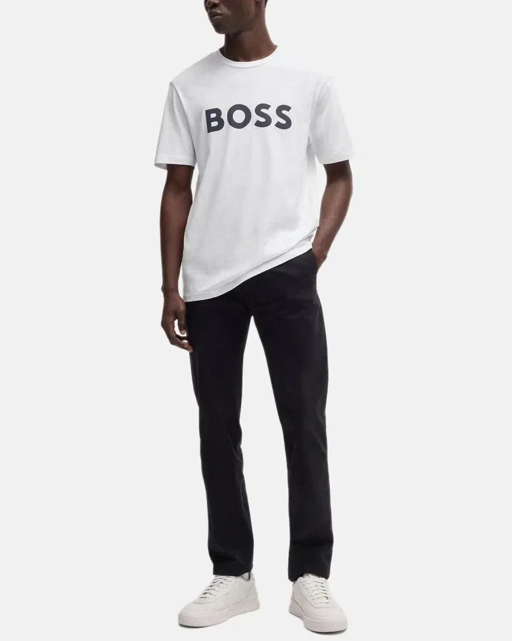 HB THINKING 1 RUBBER PRINT LOGO T-SHIRT WHITE