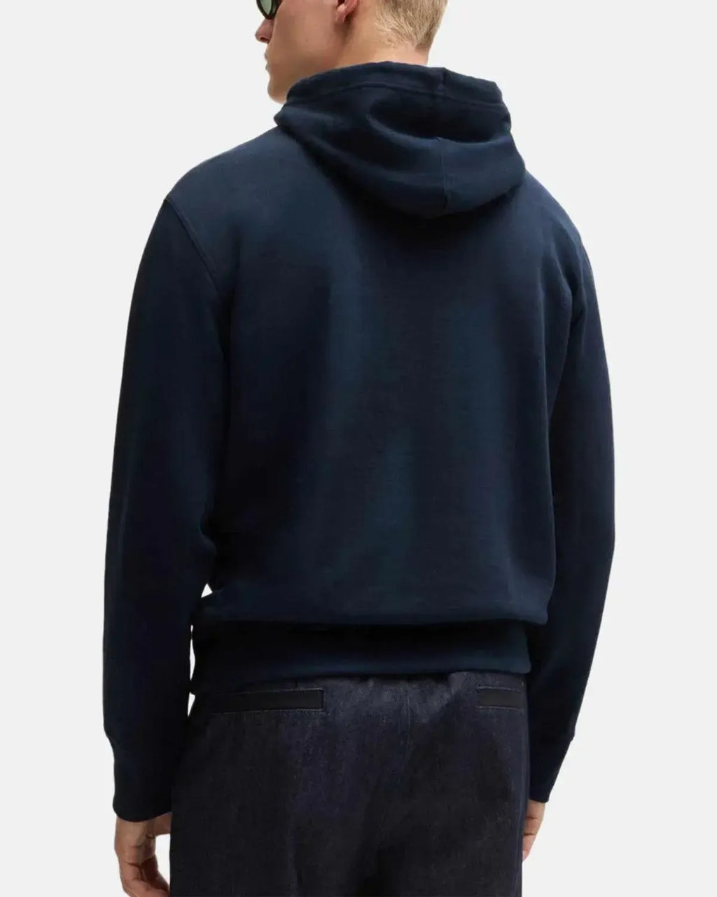 BOSS WEBASIC LOGO HOODIE DARK BLUE