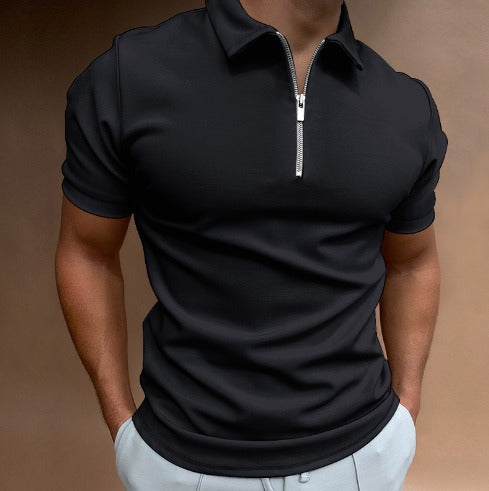 Polo Shirt with Zip