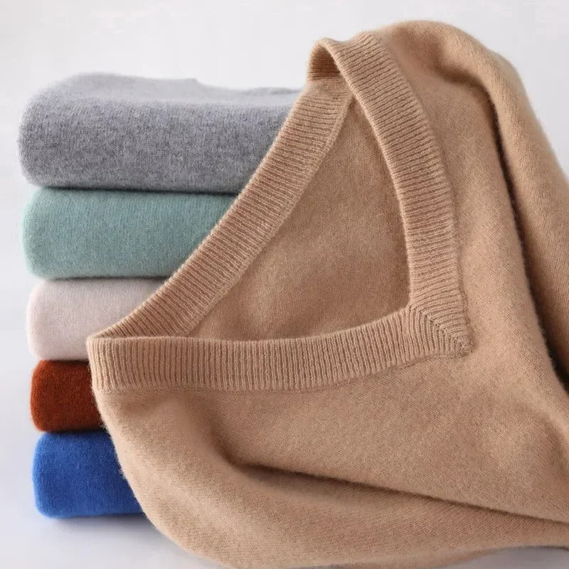 Elegant V-neck Sweater
