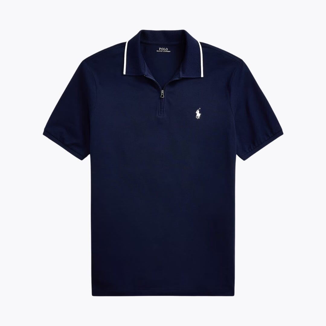 Stretch Cotton Short Sleeve Collared Shirt