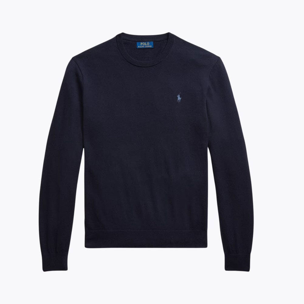Cotton Cashmere Blend Crewneck Sweater
