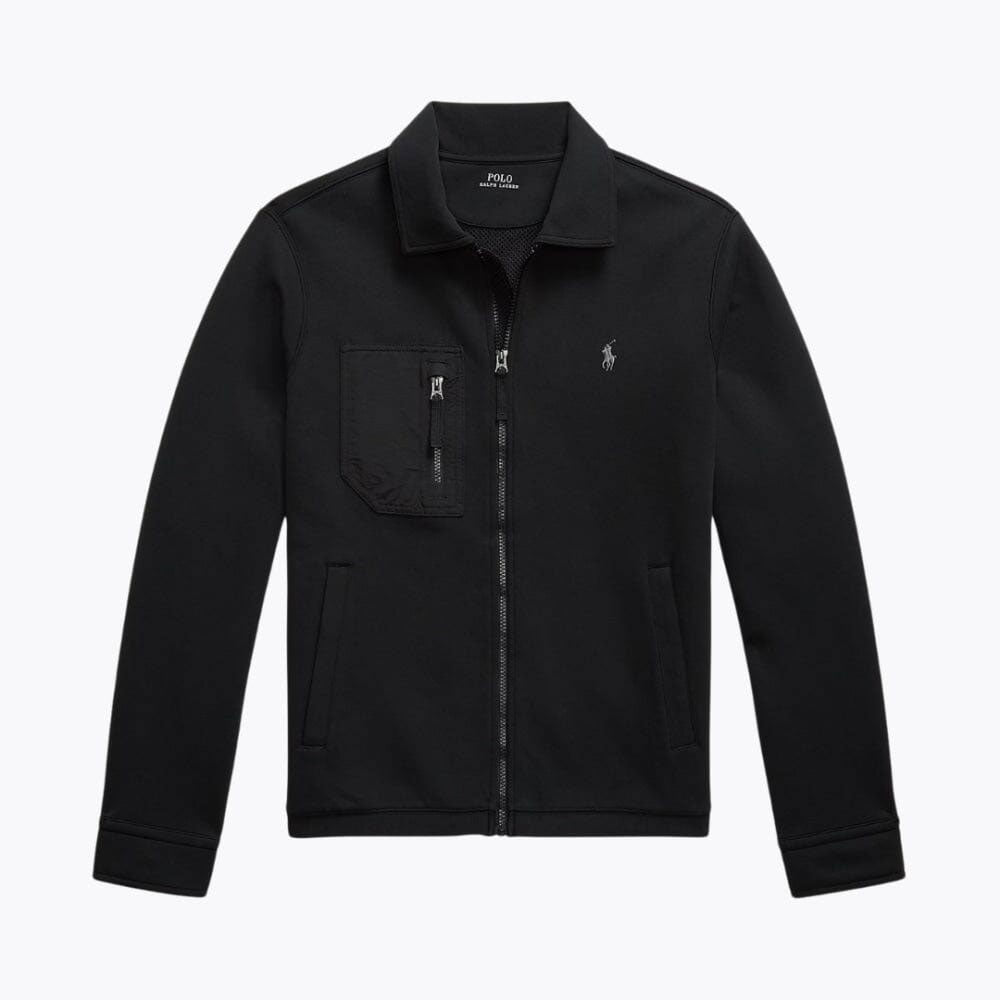 Cotton Blend Zip-Up Jacket