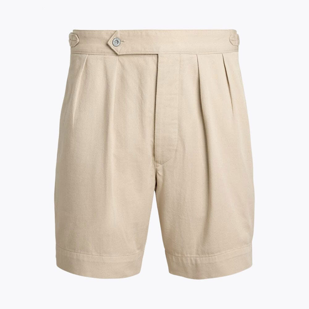Relaxed Fit Cotton Twill Shorts