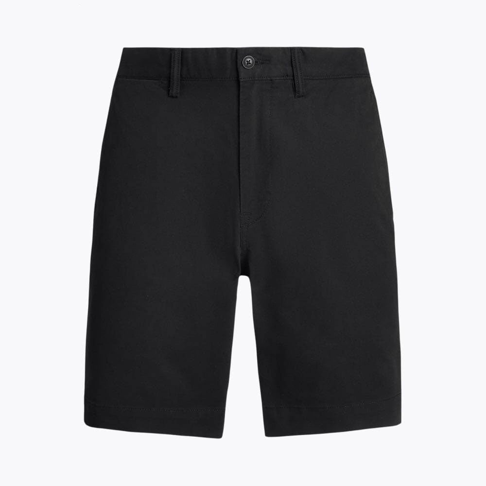 Straight Fit Stretch Cotton Shorts