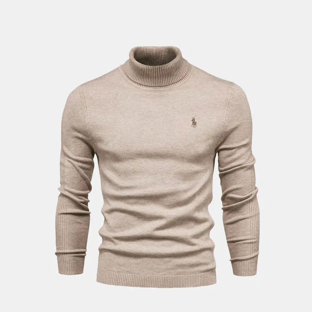 Turtleneck Wool Knit Sweater