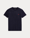 Slim Fit Cotton Crewneck T-Shirt Navy blue