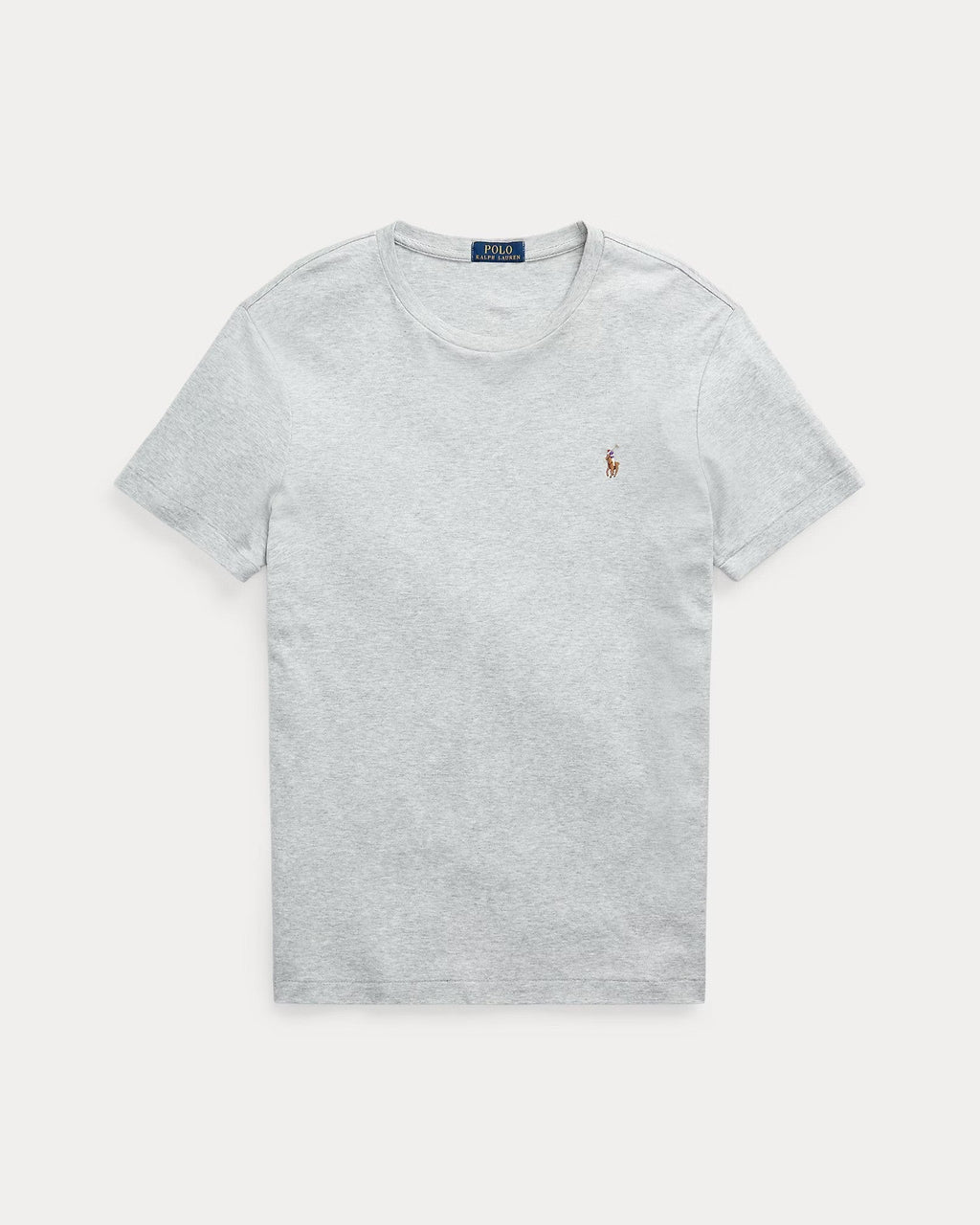 Slim Fit Cotton Crewneck T-Shirt Gray