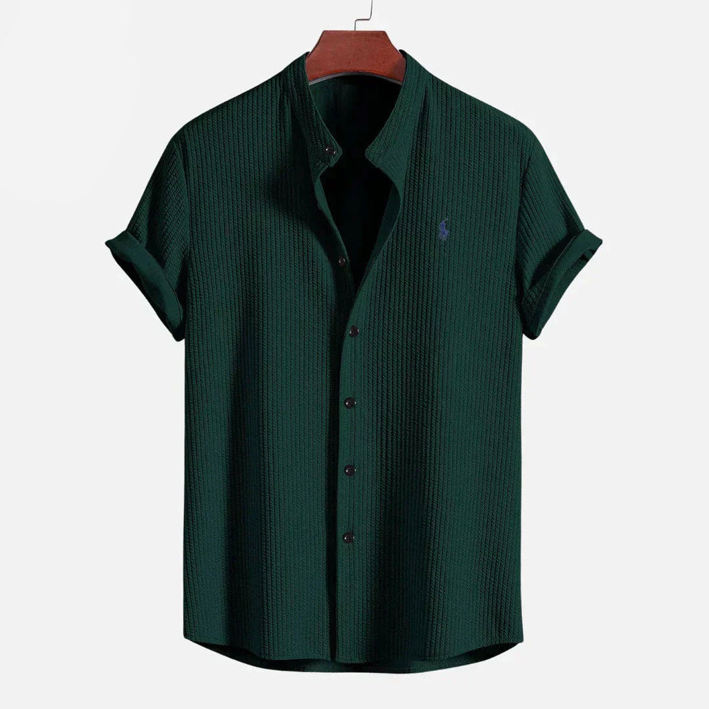 Slim Fit Ribbed Summer Shirt