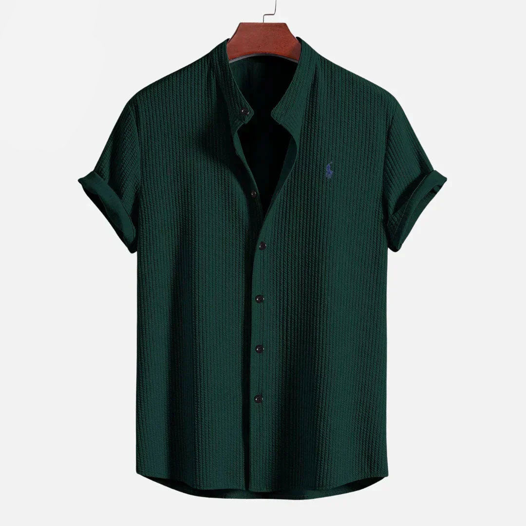 Slim Fit Ribbed Summer Shirt