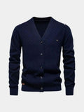 Cardigan col V en maille - Cross & Crown