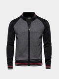 Cardigan Zippé Col Montant Color Block - Cross & Crown